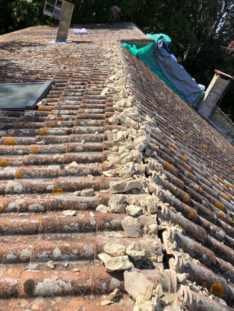 Chantier de couverture réalisé par Expert Toiture Lacroix